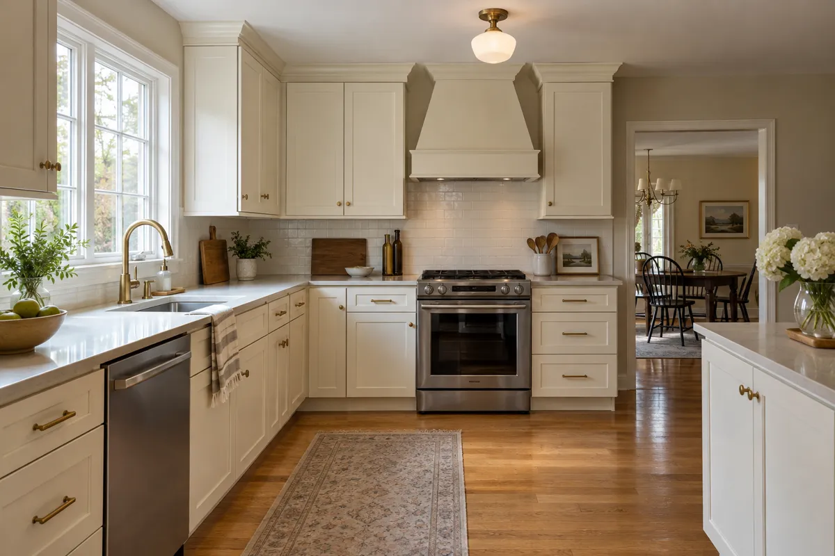 Kitchen cabinet finishes refreshed by Seven Pines in Shrewsbury, MA