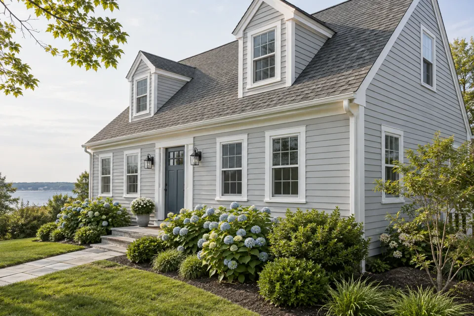 Vinyl siding exterior for a home in Shrewsbury, Massachusetts